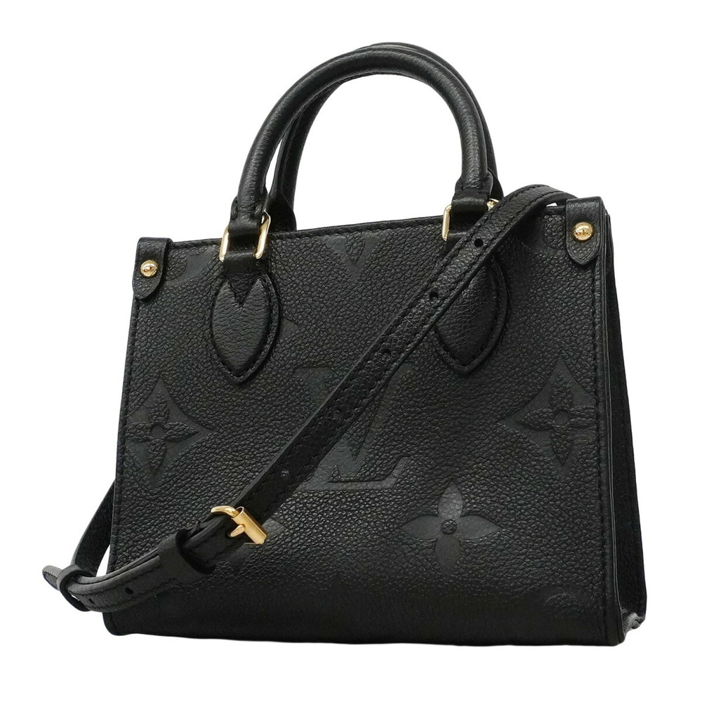 Louis Vuitton Monogram Empreinte OnTheGo BB Handbag M46993 Noir 2-way bag for...